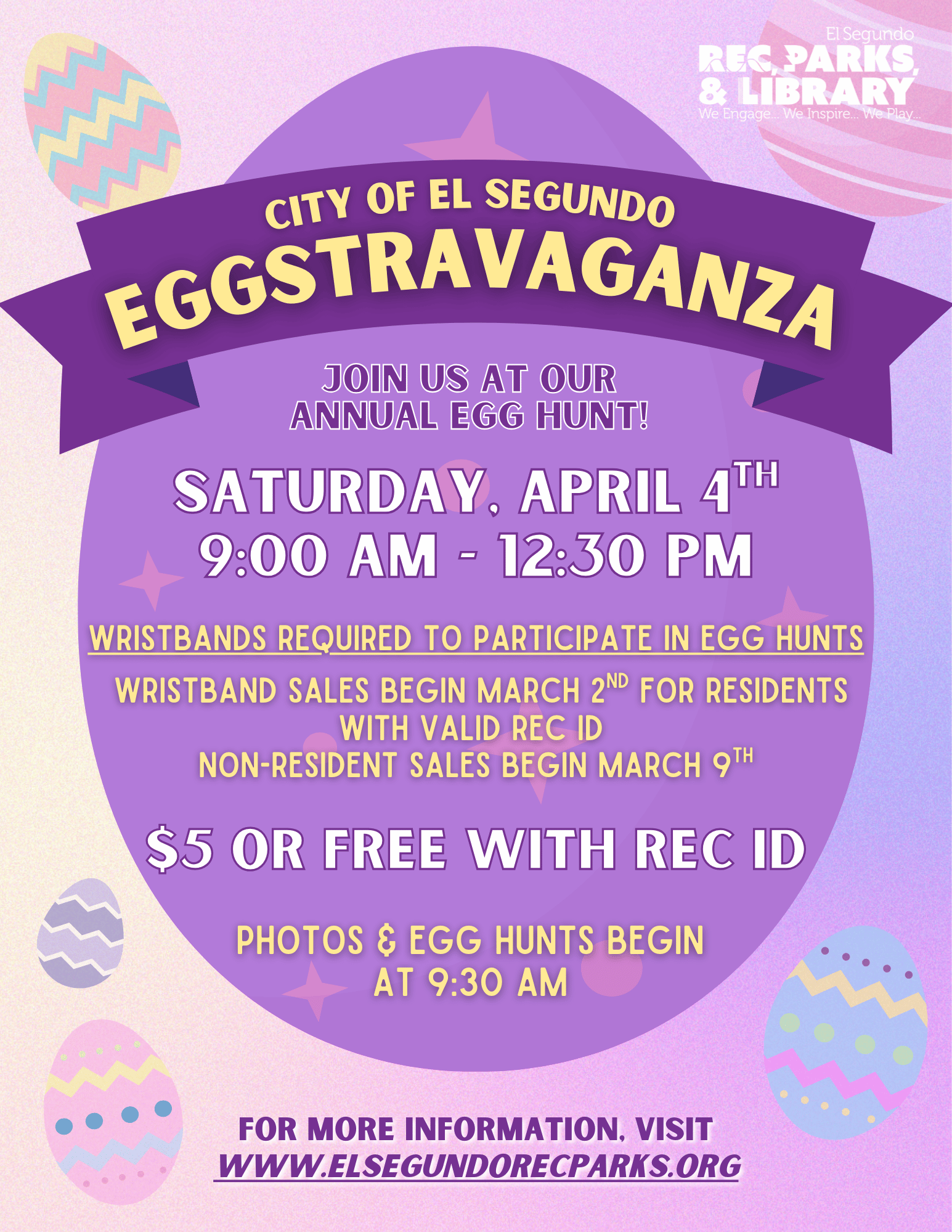 Egg Hunt EGGstravaganza Flyer 2026